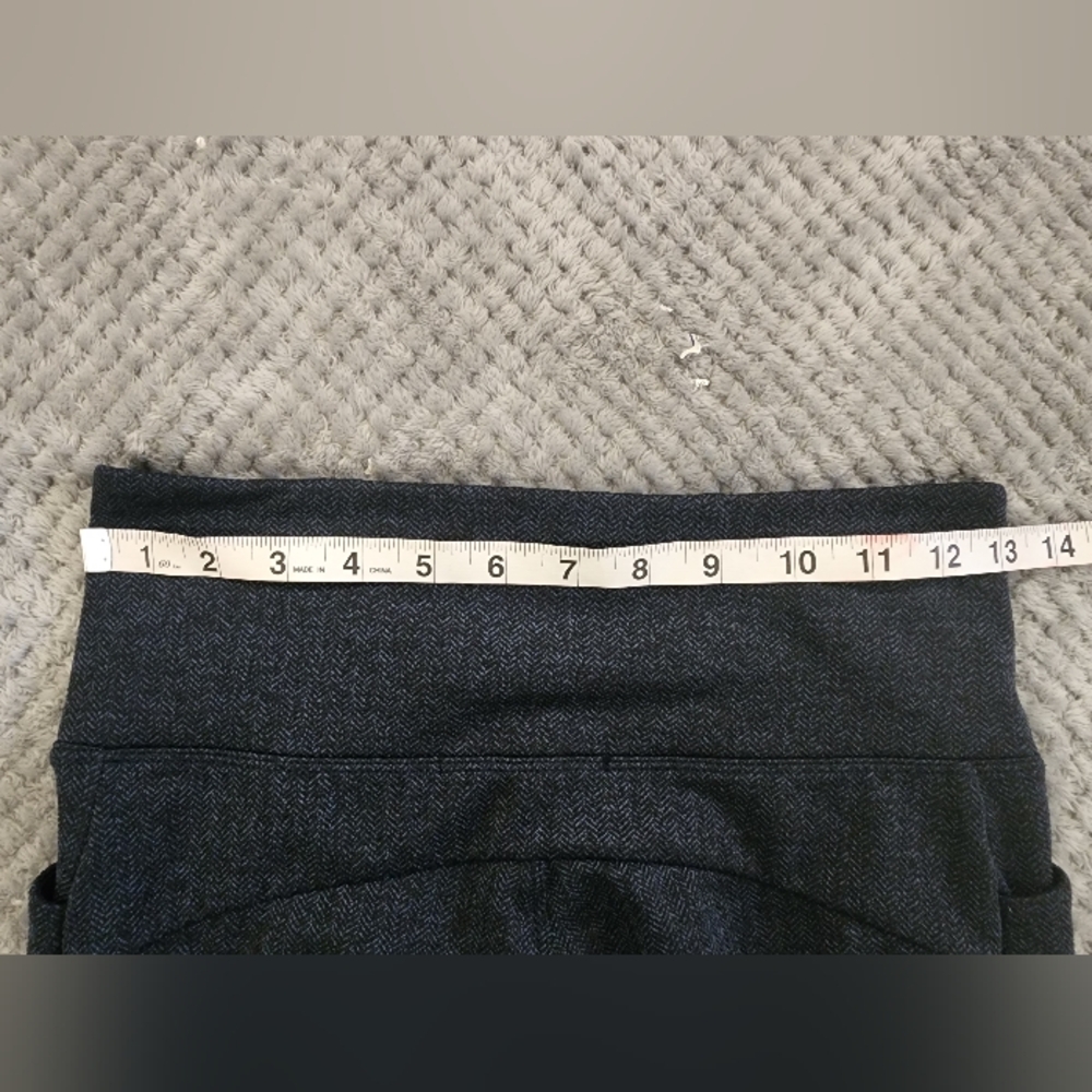 Athleta Herringbone Textured Leggings High Rise Ankle Slit Gray XS Style 353504 - Picture 9 of 11